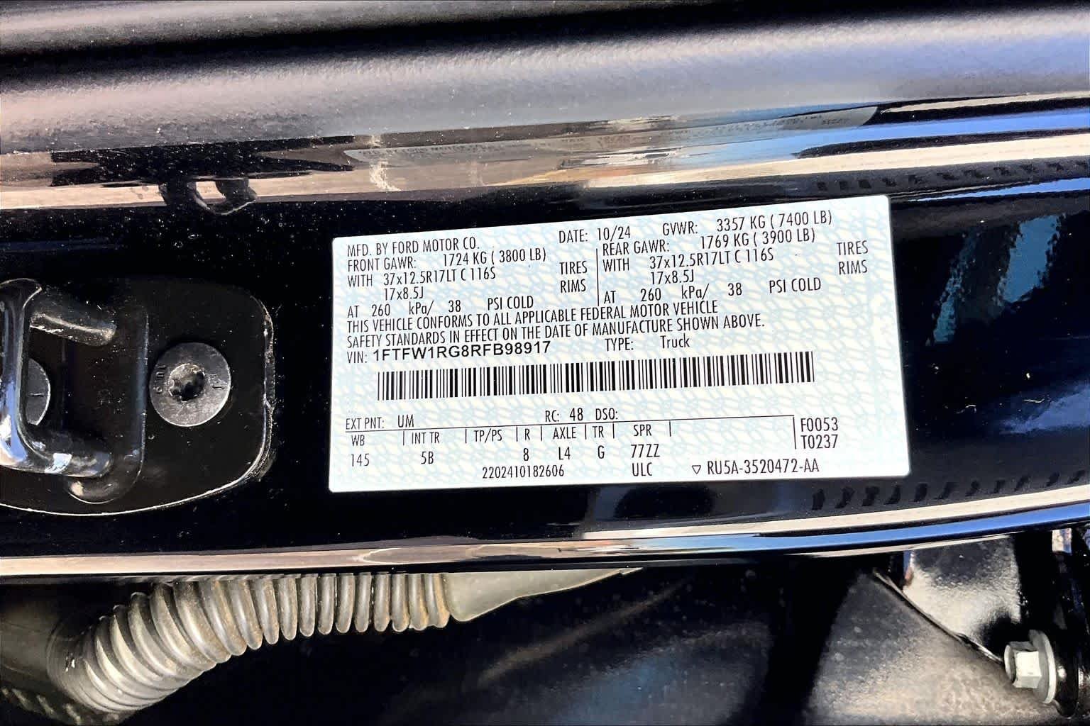 Used 2024 Agate Black Metallic Ford Raptor image 28