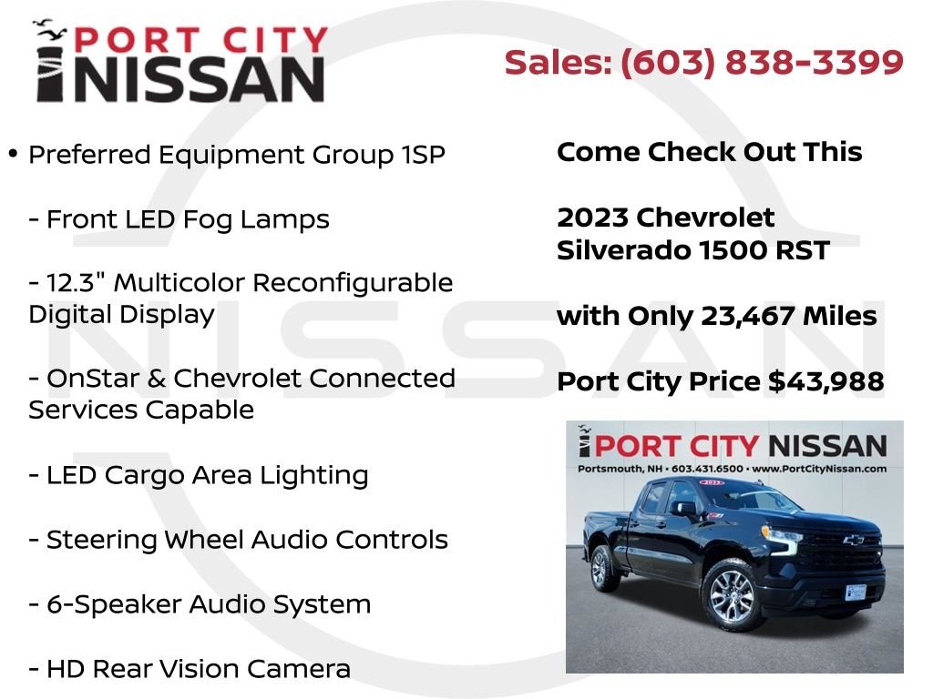 Used 2023 Black Chevrolet RST w/5.3L V8 all star premium edition image 27