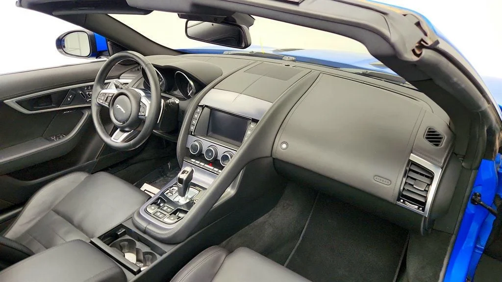 Used 2018 Ultra Blue Metallic Jaguar Convertible Automatic R-Dynamic w/ Exterior Black Design Package image 24