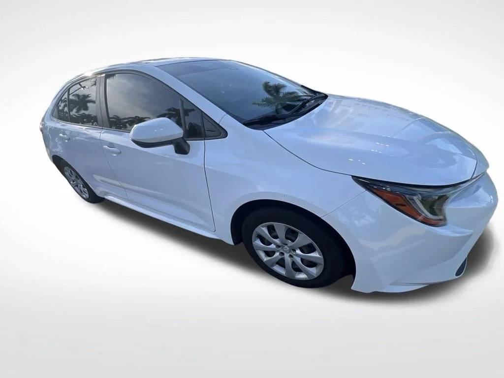 Used 2022 White Toyota LE image 2