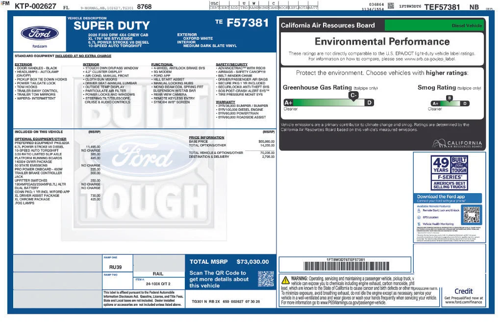 New 2026 Oxford White Ford XL image 6