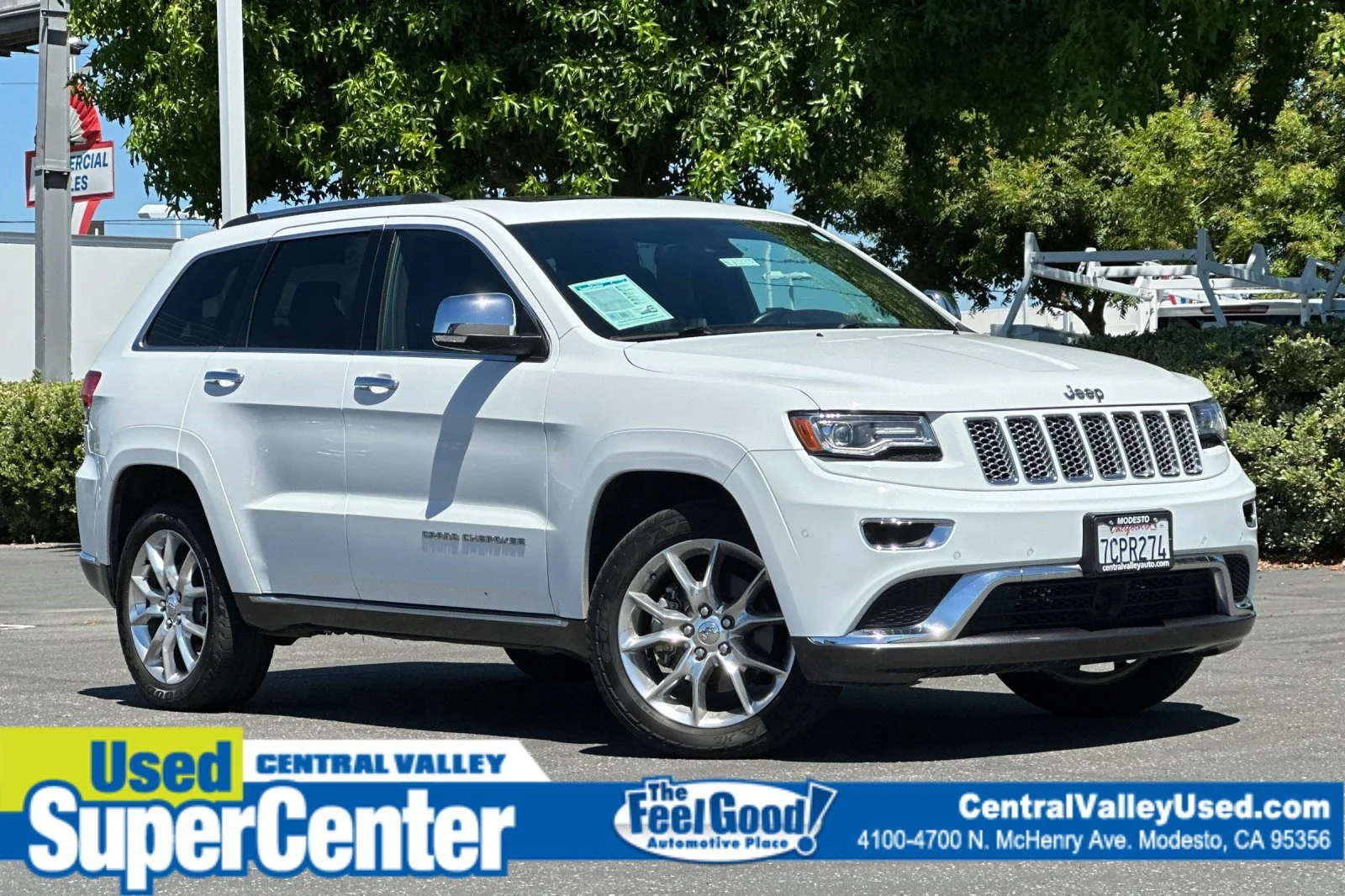 Used 2014 Bright White Clearcoat Jeep Summit image 1