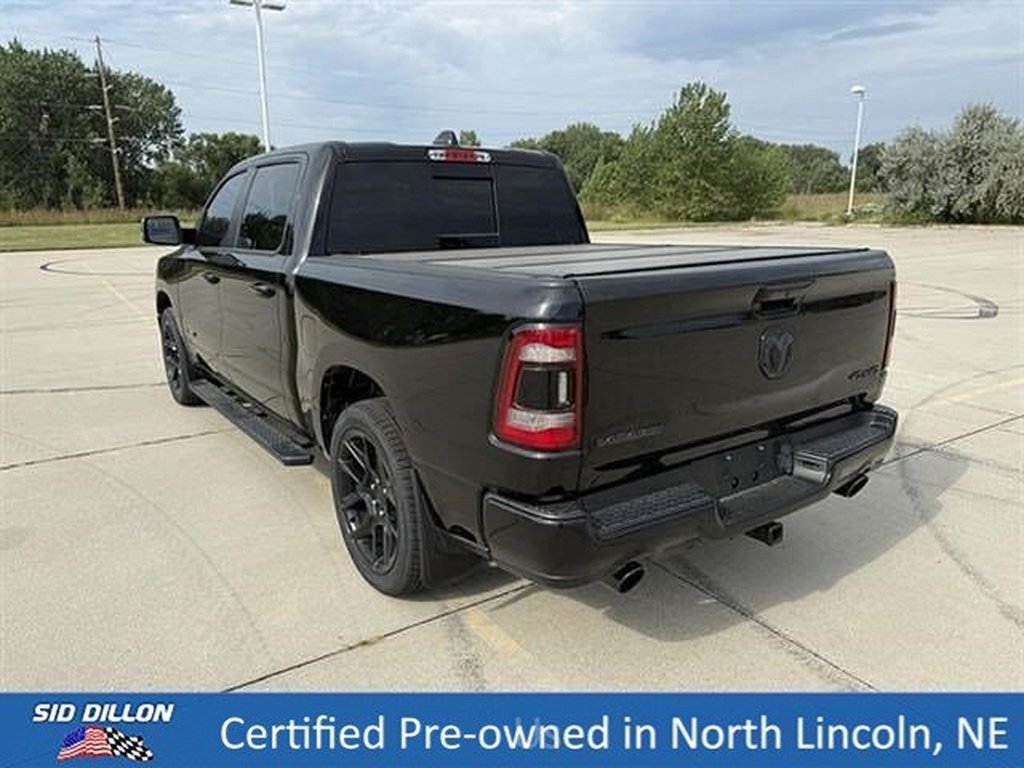 Used 2023 Diamond Black Crystal Pearl Coat Ram Laramie image 7