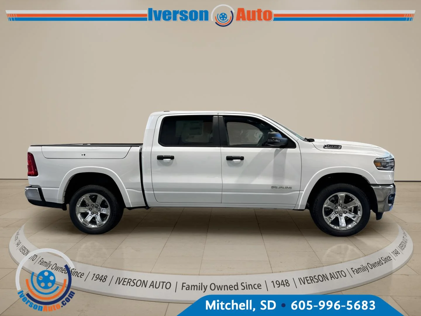 New 2026 Bright White Clear-Coat Exterior Paint RAM Big Horn image 9