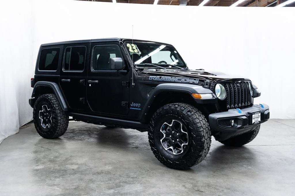 Used 2023 Black Jeep Rubicon 4xe image 1