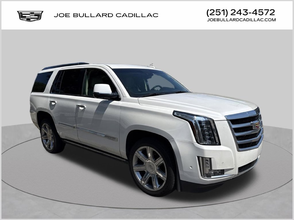 Used 2018 Crystal White Tricoat Cadillac Premium Luxury image 1