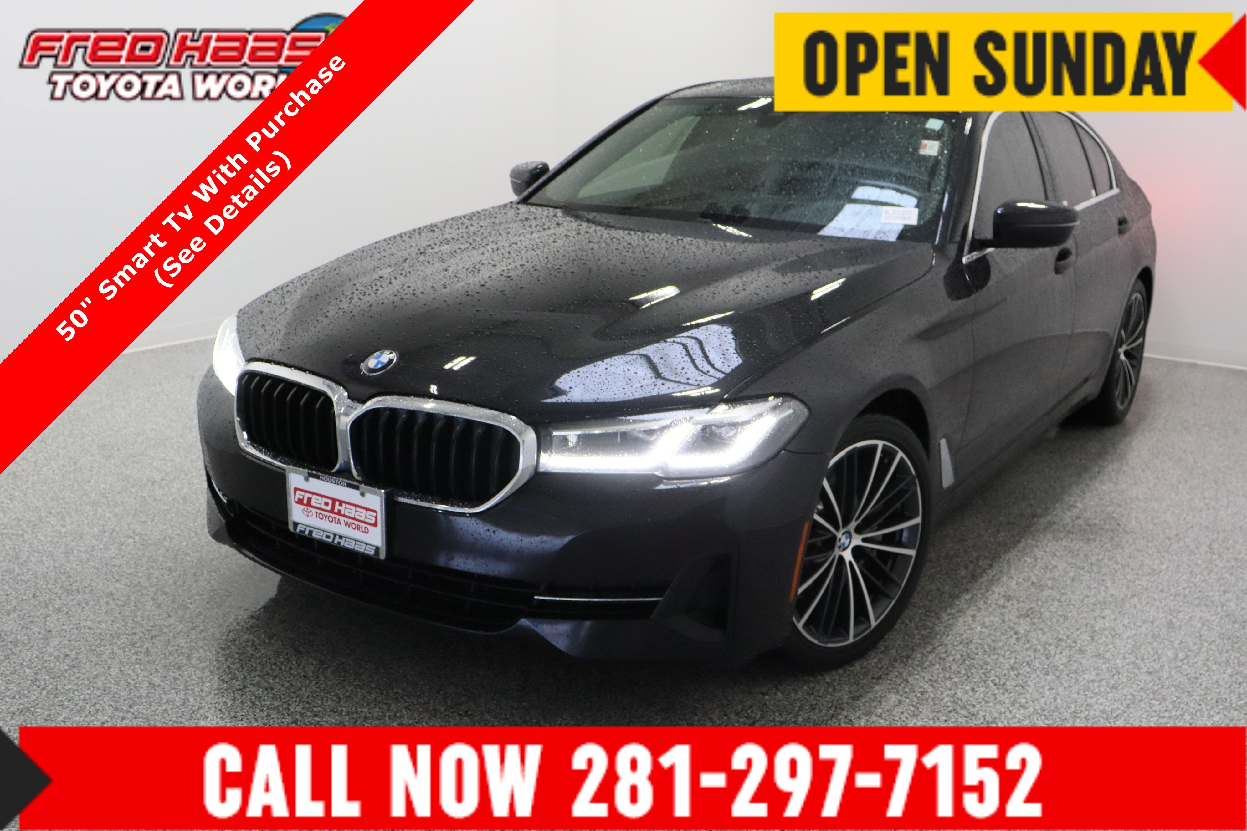 Used 2022 Black Sapphire Metallic BMW 530i xDrive 2.0T image 1