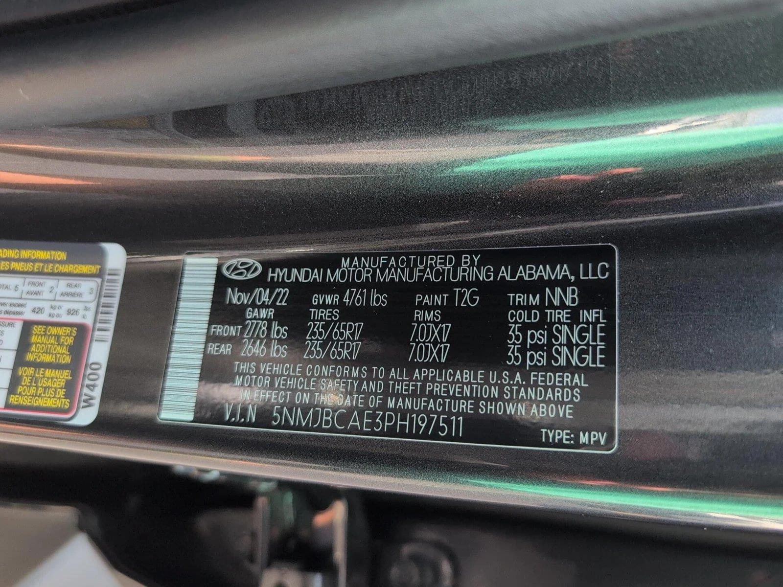 Used 2023 Portofino Gray Hyundai SEL image 11