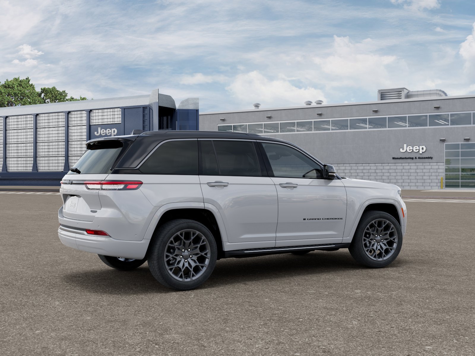 New 2026 Bright White Clear-Coat Exterior Paint Jeep Summit image 2