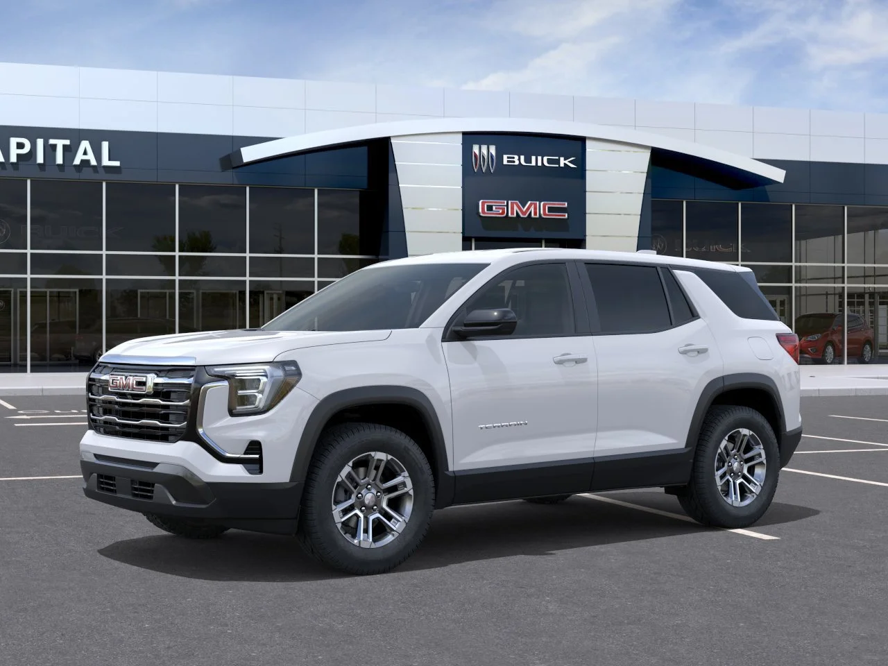 New 2027 Summit White GMC AWD Elevation image 3