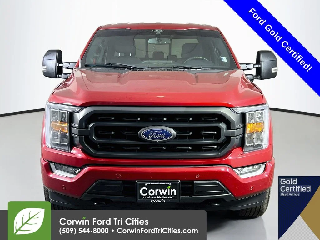 Used 2021 Rapid Red Metallic Tinted Clearcoat Ford XLT image 4
