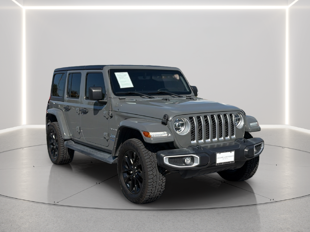 Used 2021 Gray Clearcoat Jeep Unlimited Sahara 4xe image 6