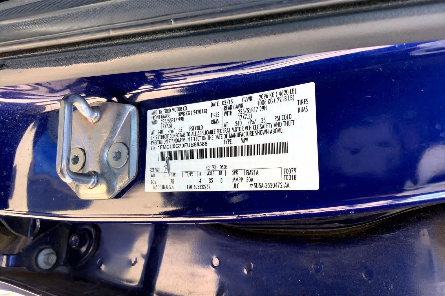 Used 2015 Blue Ford SE image 34