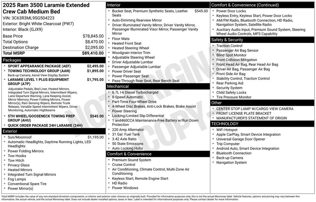 Used 2025 White Ram Laramie image 11
