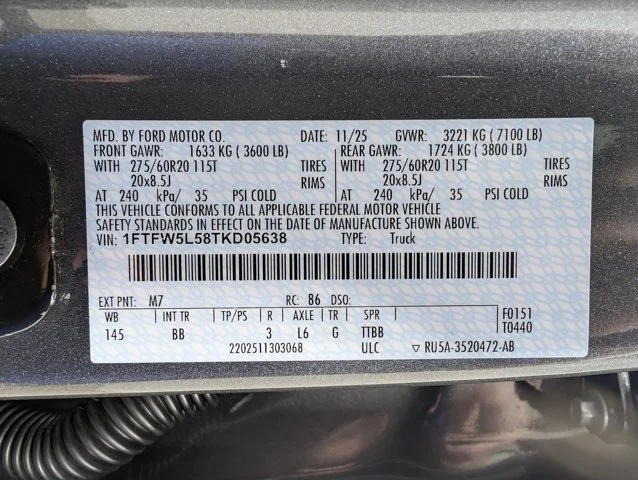 New 2026 Carbonized Gray Metallic Ford Lariat® image 67