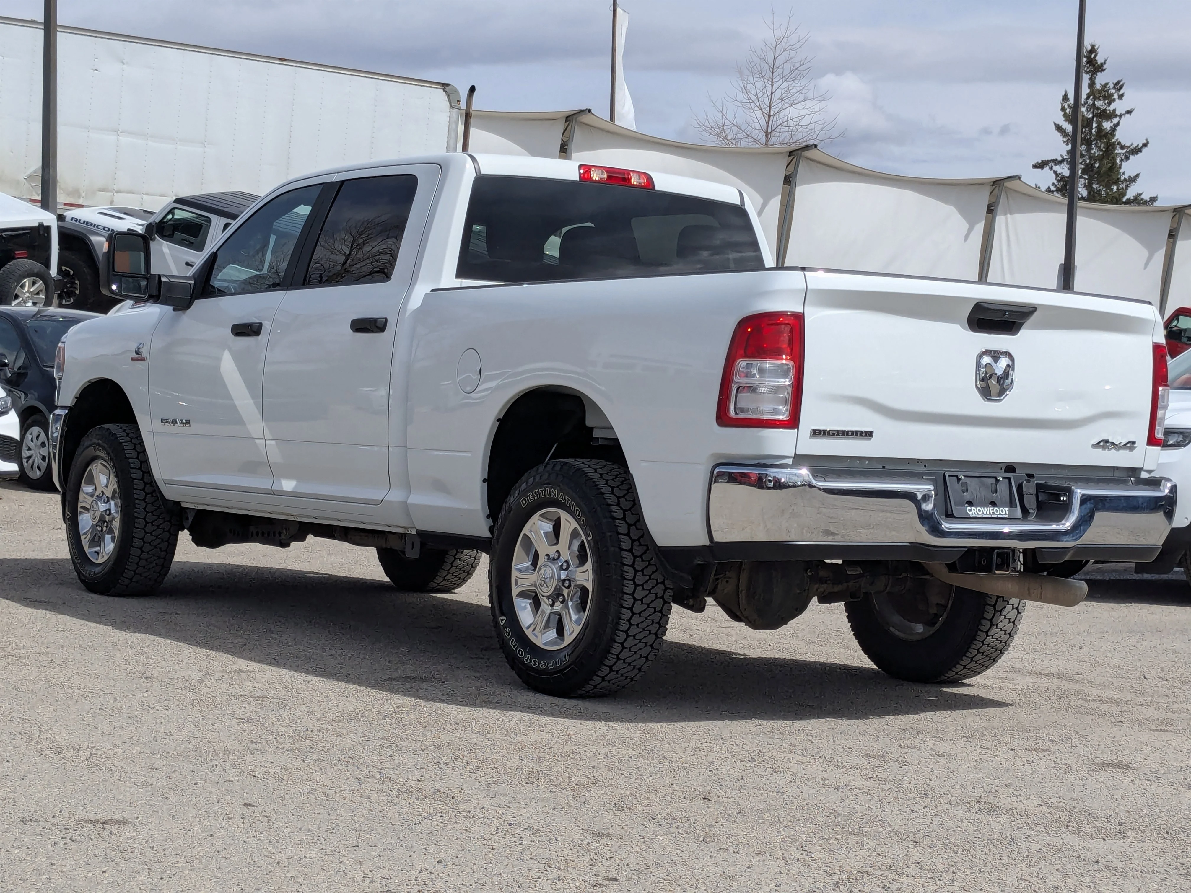 Used 2024 White RAM Big Horn - - Level 1 Equip Grp - Protection Group - OWL On?/Off?Road Tires - 6.7L Cummins Diesel & M image 6