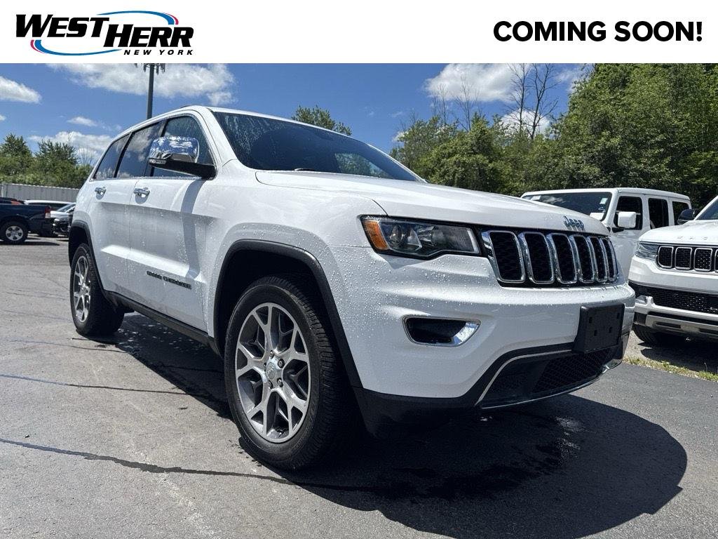 Used 2021 Bright White Clearcoat Jeep Limited image 1