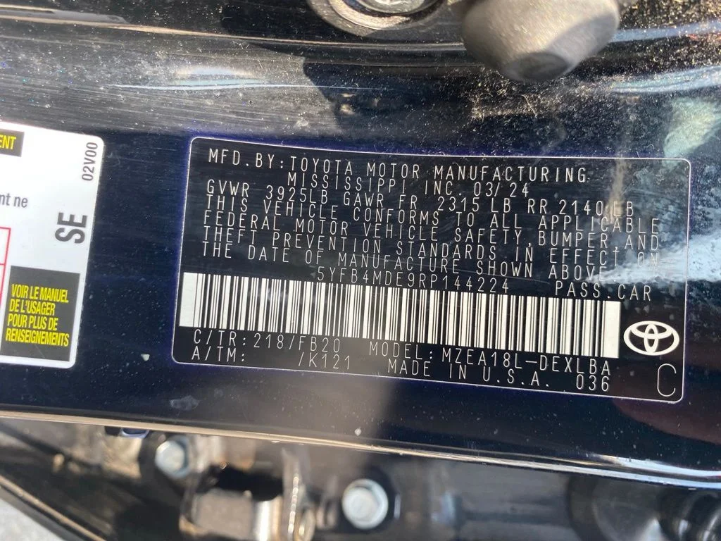 Used 2024 Black Toyota LE image 19