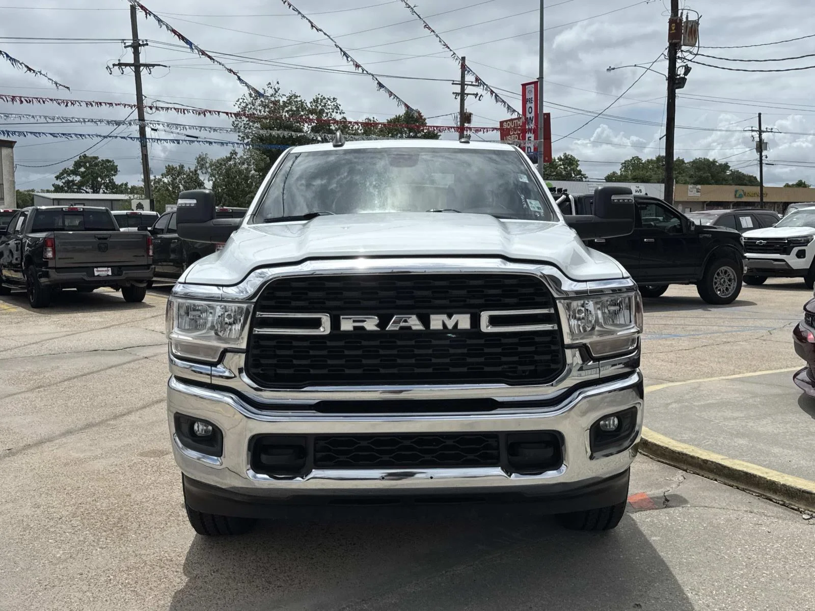 Used 2024 Bright White Clearcoat Ram Big Horn image 2