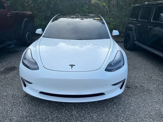 Used 2021 Pearl White Multi-Coat Tesla Standard Range Plus image 2