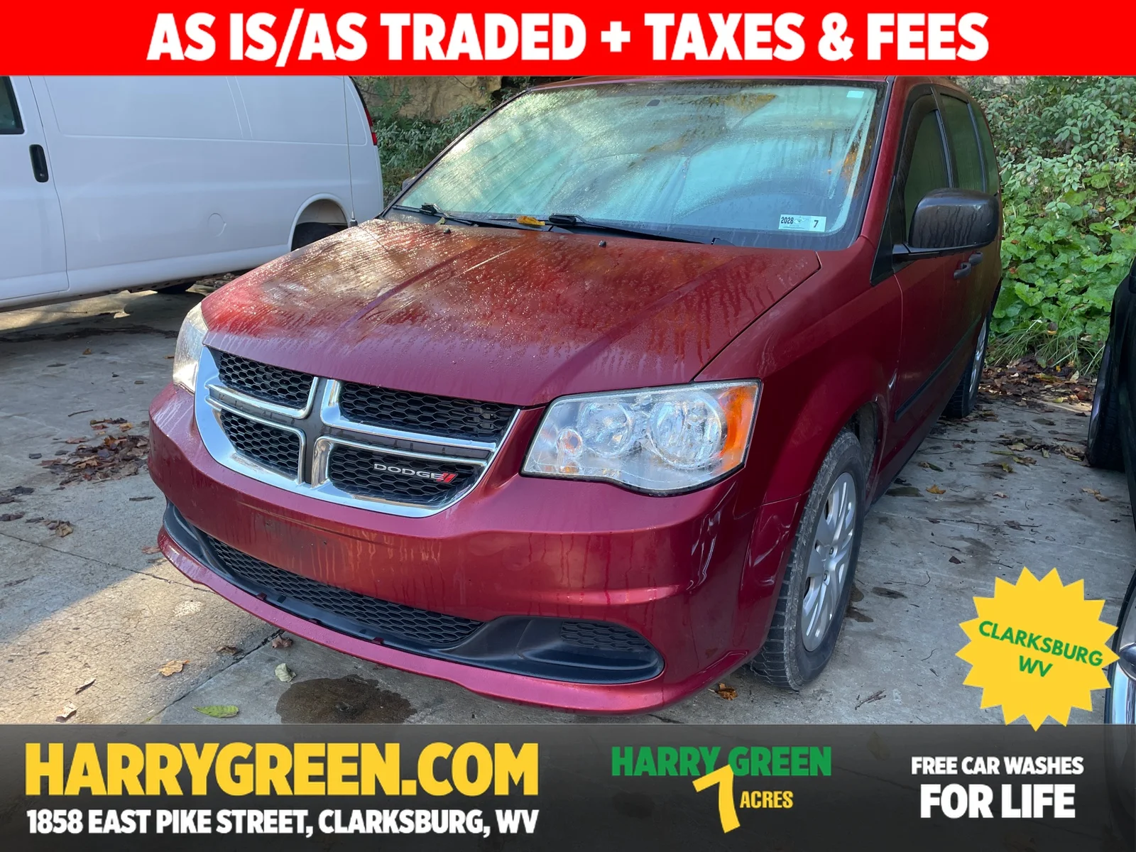 Used 2015 Deep Cherry Red Crystal Pearlcoat Dodge American Value Pkg image 1