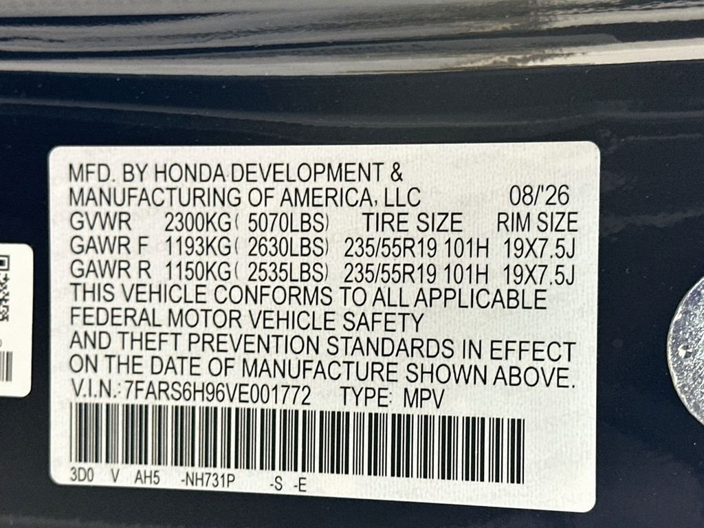 New 2027 Crystal Black Pearl Honda Sport Touring Hybrid AWD image 23