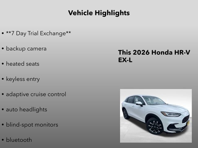 New 2026 Platinum White Pearl Honda EX-L image 5
