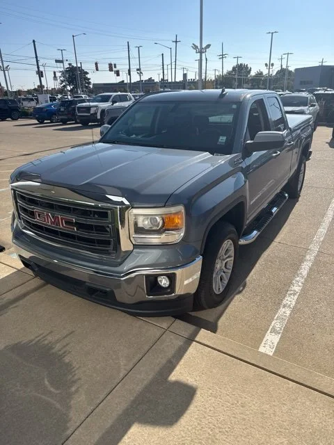Used 2015 LIGHT STEEL GRAY METALLIC GMC SLE image 1
