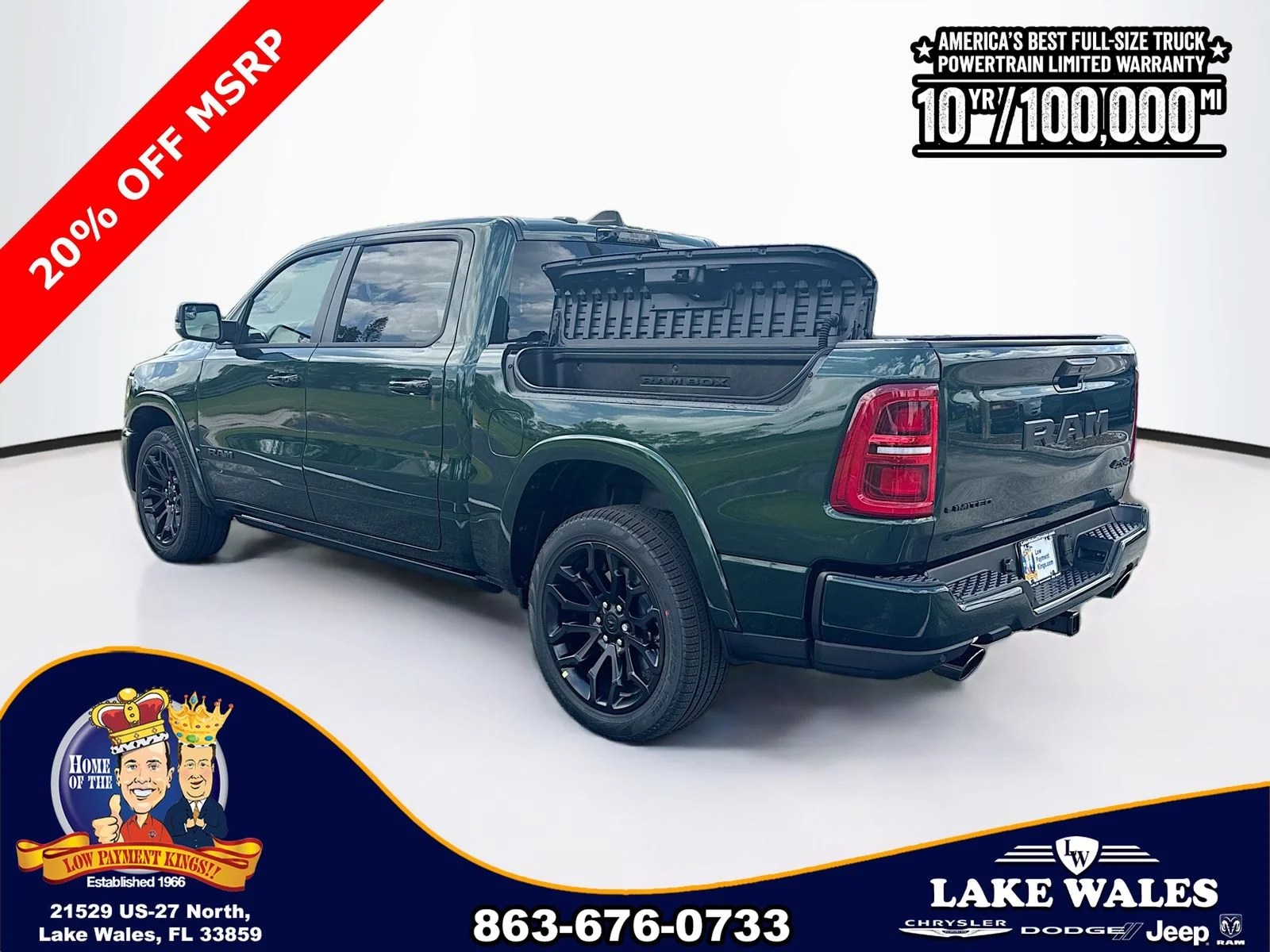 New 2026 Serrano-Green Metallic Exterior Paint RAM Limited image 4