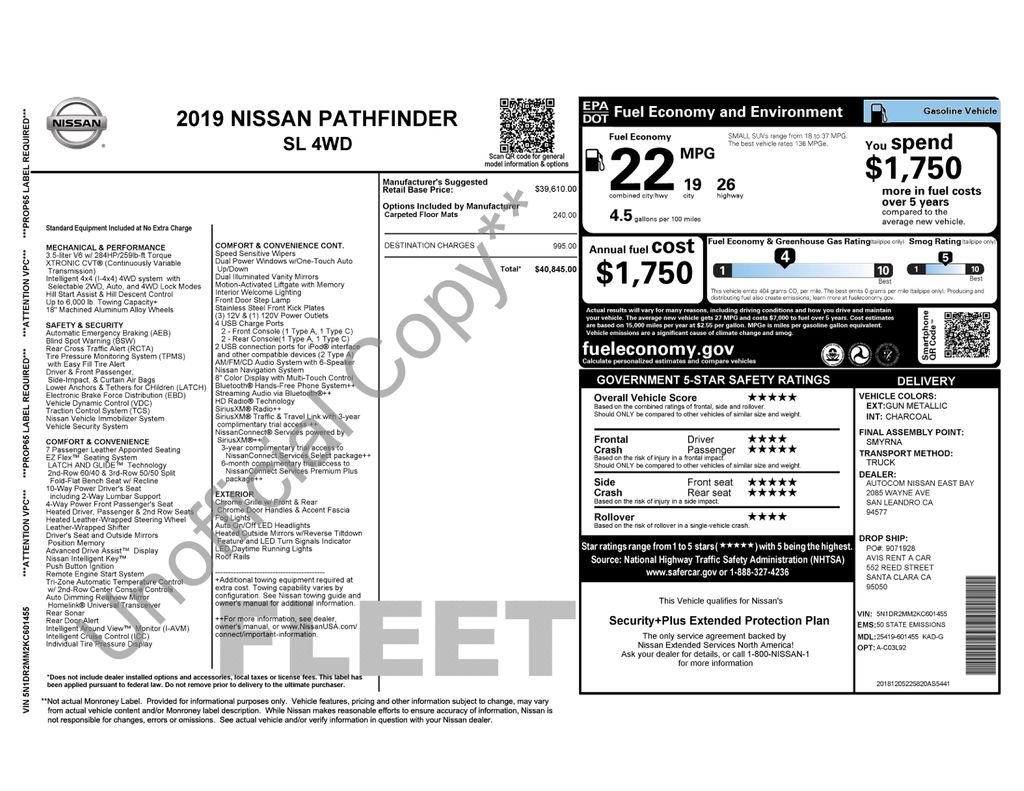 Used 2019 Gray Nissan SL image 3
