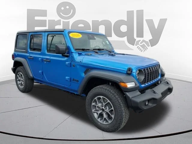 New 2026 Hydro Blue Pearl-Coat Exterior Paint Jeep Sport S image 7