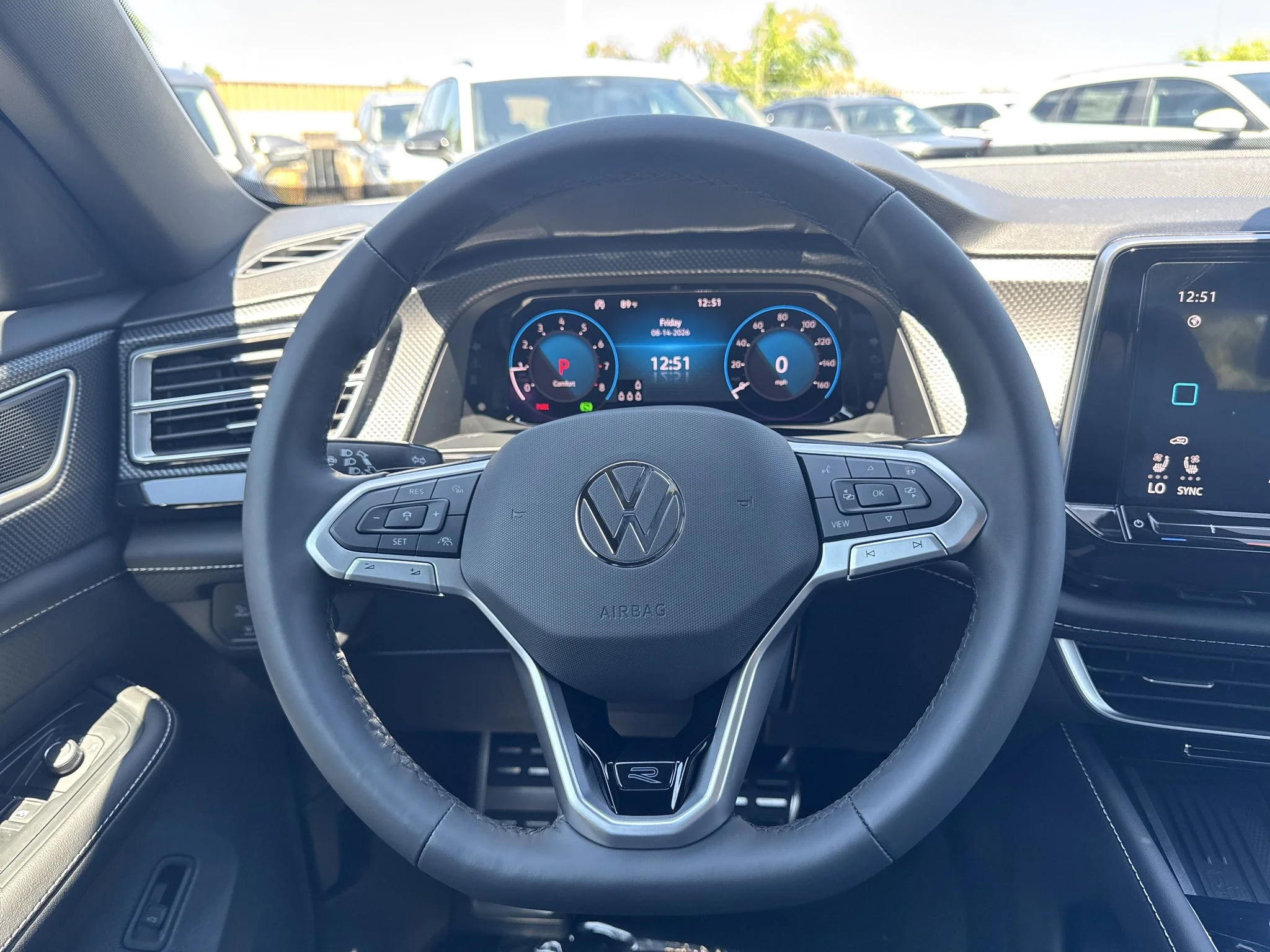 New 2026 Mountain Lake Blue Metallic Volkswagen 2.0T SEL R-Line Black image 17