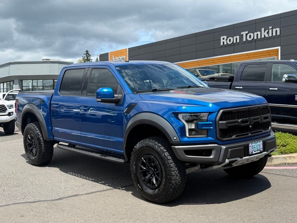 Used 2018 Lightning Blue Ford Raptor image 1