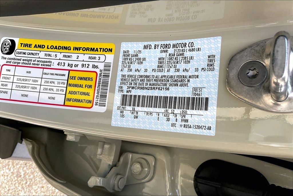 New 2025 Ford Bronco Sport Big Bend 4D Sport Utility