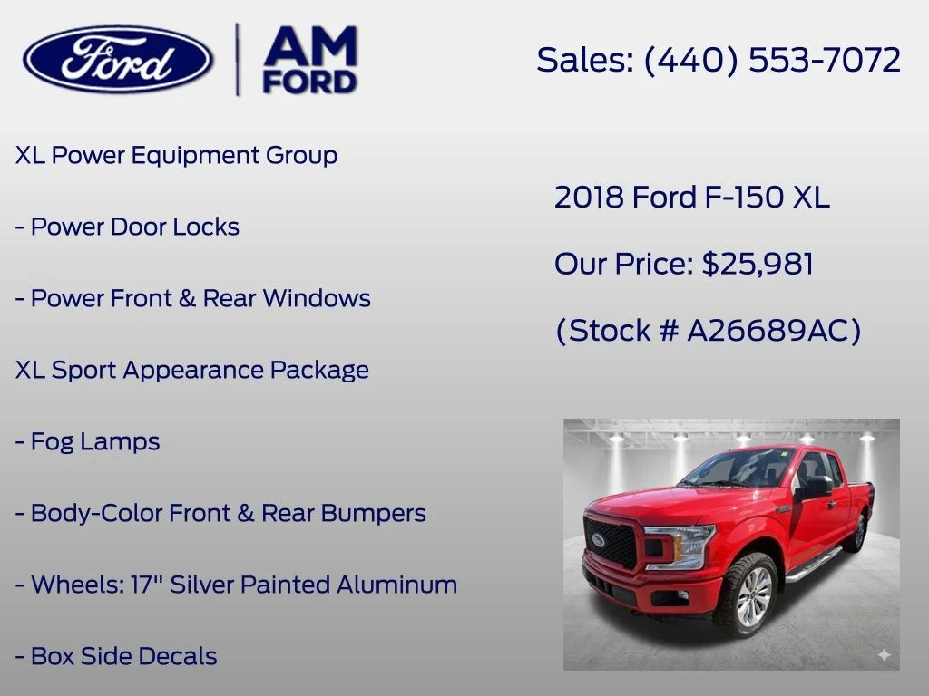 Used 2018 Race Red Ford XL image 26