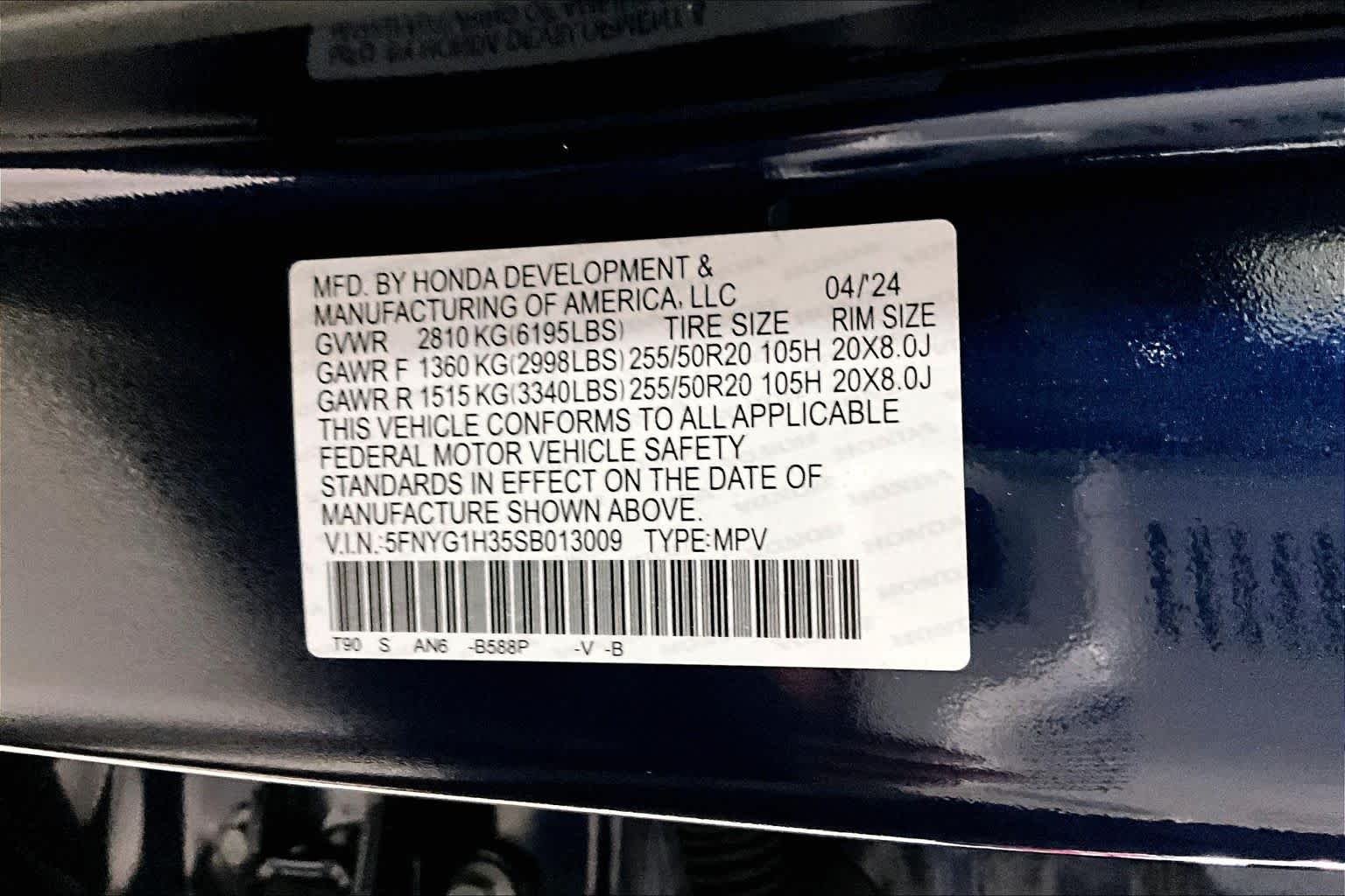 Used 2025 Obsidian Blue Pearl Honda Sport image 34