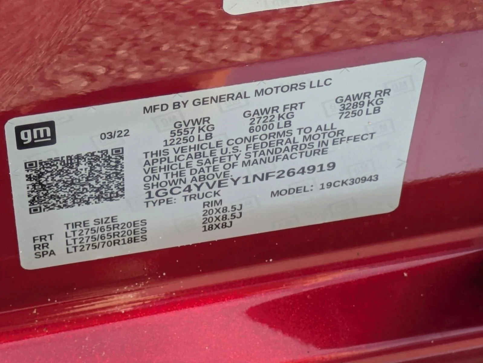 Used 2022 Cherry Red Tintcoat Chevrolet High Country image 25