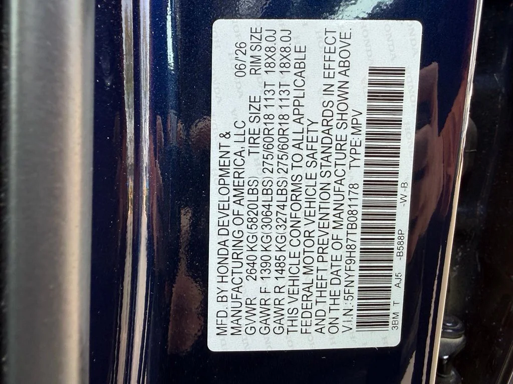 Certified Used 2026 Crystal Black Pearl Honda TrailSport Elite image 31