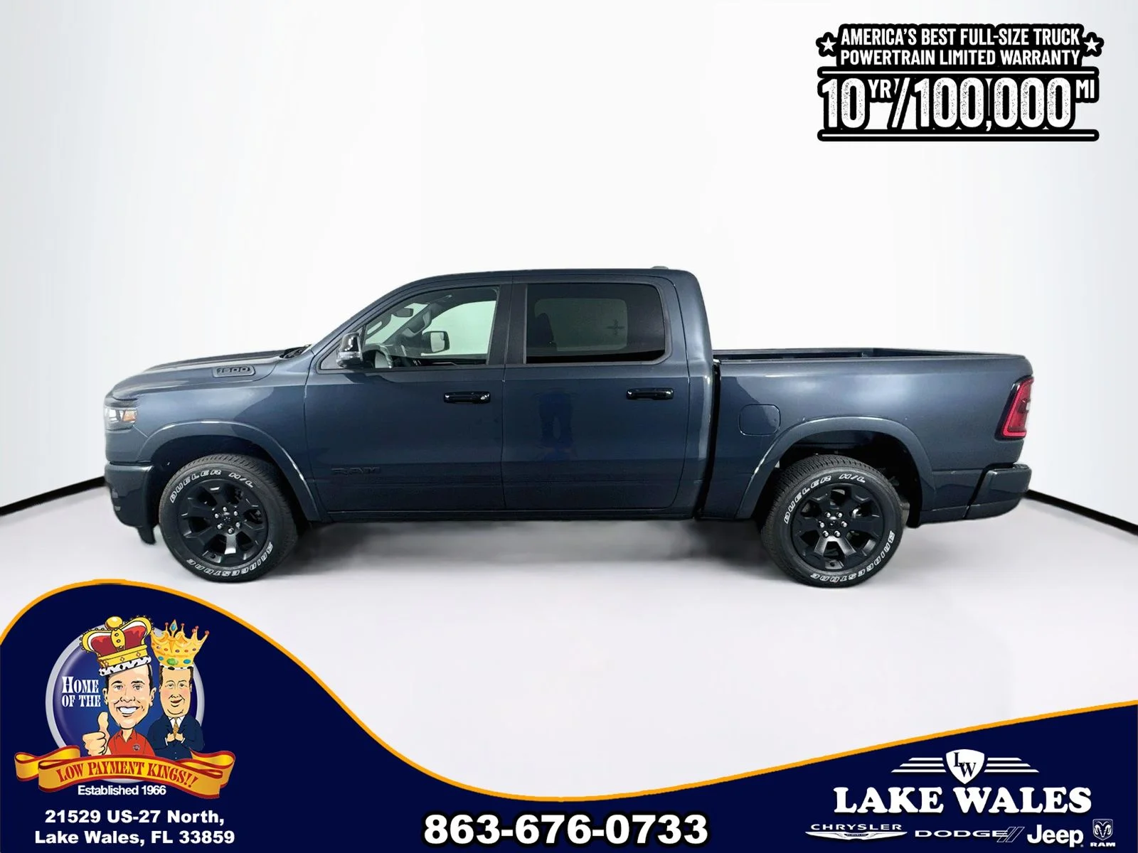 New 2026 Forged Blue Metallic Exterior Paint RAM BIG HORN image 4
