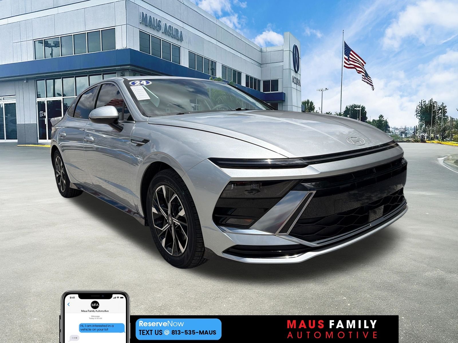 Used 2024 Silver Hyundai SEL image 1