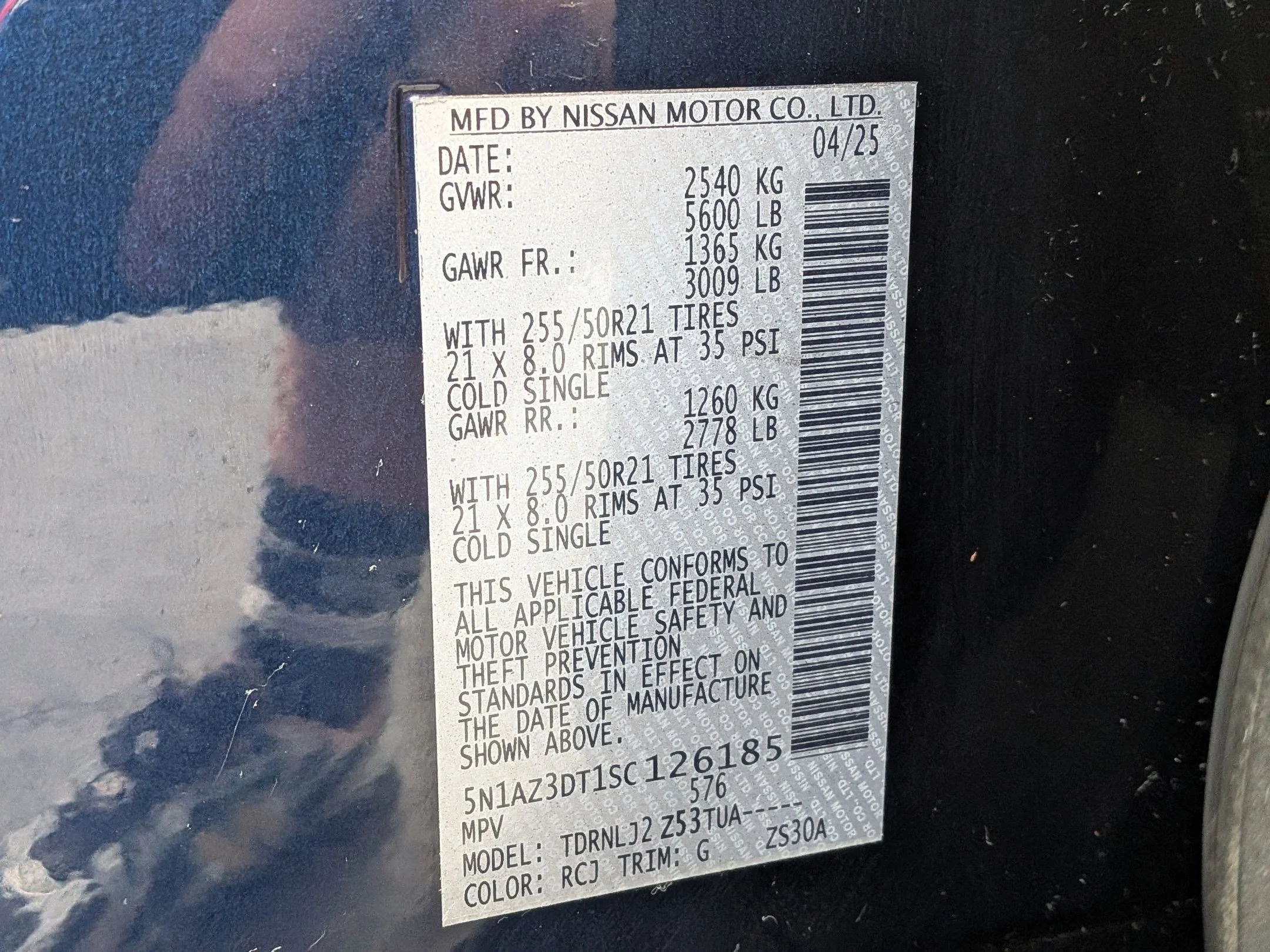 Used 2025 Deep Ocean Blue Pearl Nissan Platinum image 31