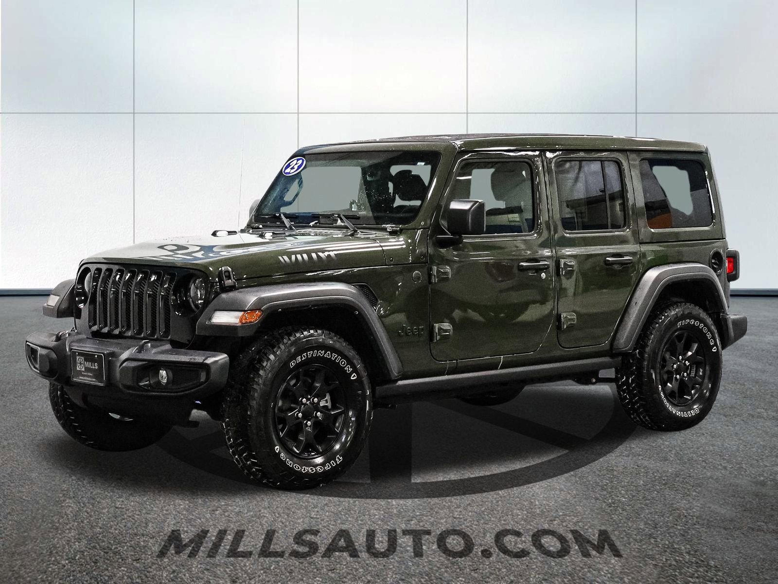 Used 2023 Jeep Wrangler 4-Door Willys with VIN 1C4HJXDN7PW523165 for sale in Baxter, Minnesota