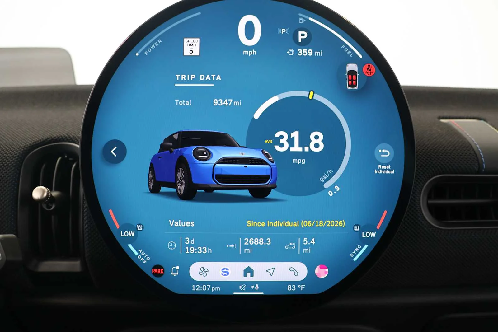 Certified Used 2025 BLAZING BLUE MINI Cooper image 15