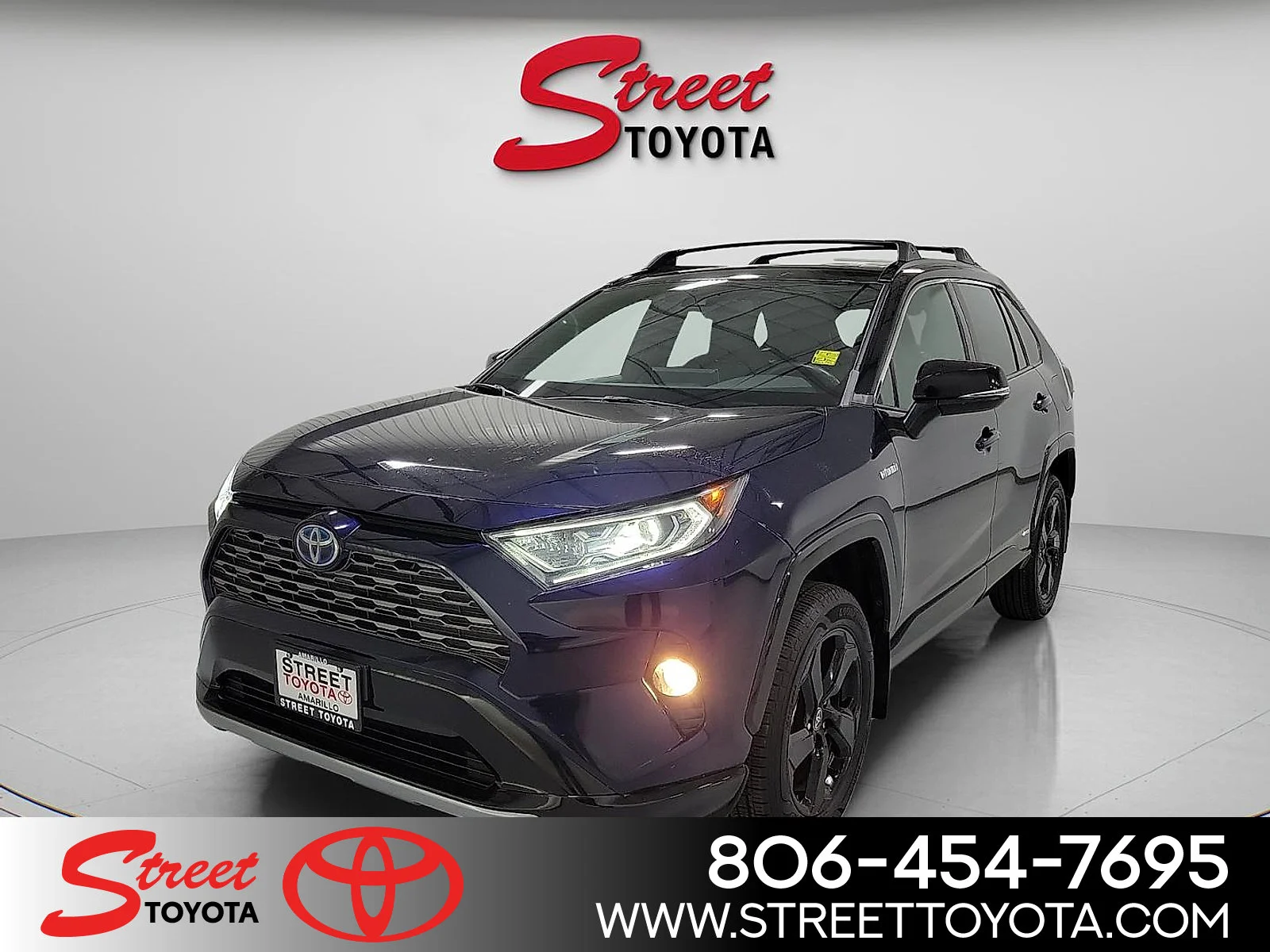 Certified Used 2021 Blue Toyota Hybrid XSE image 1