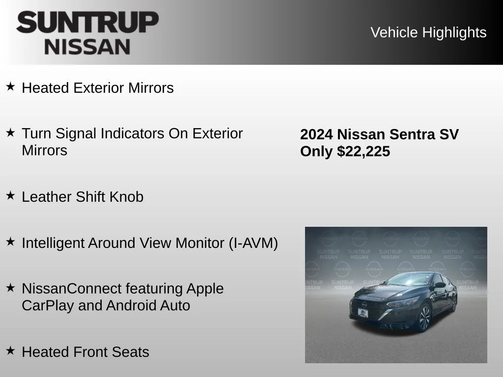 Used 2024 Black Nissan SV image 23