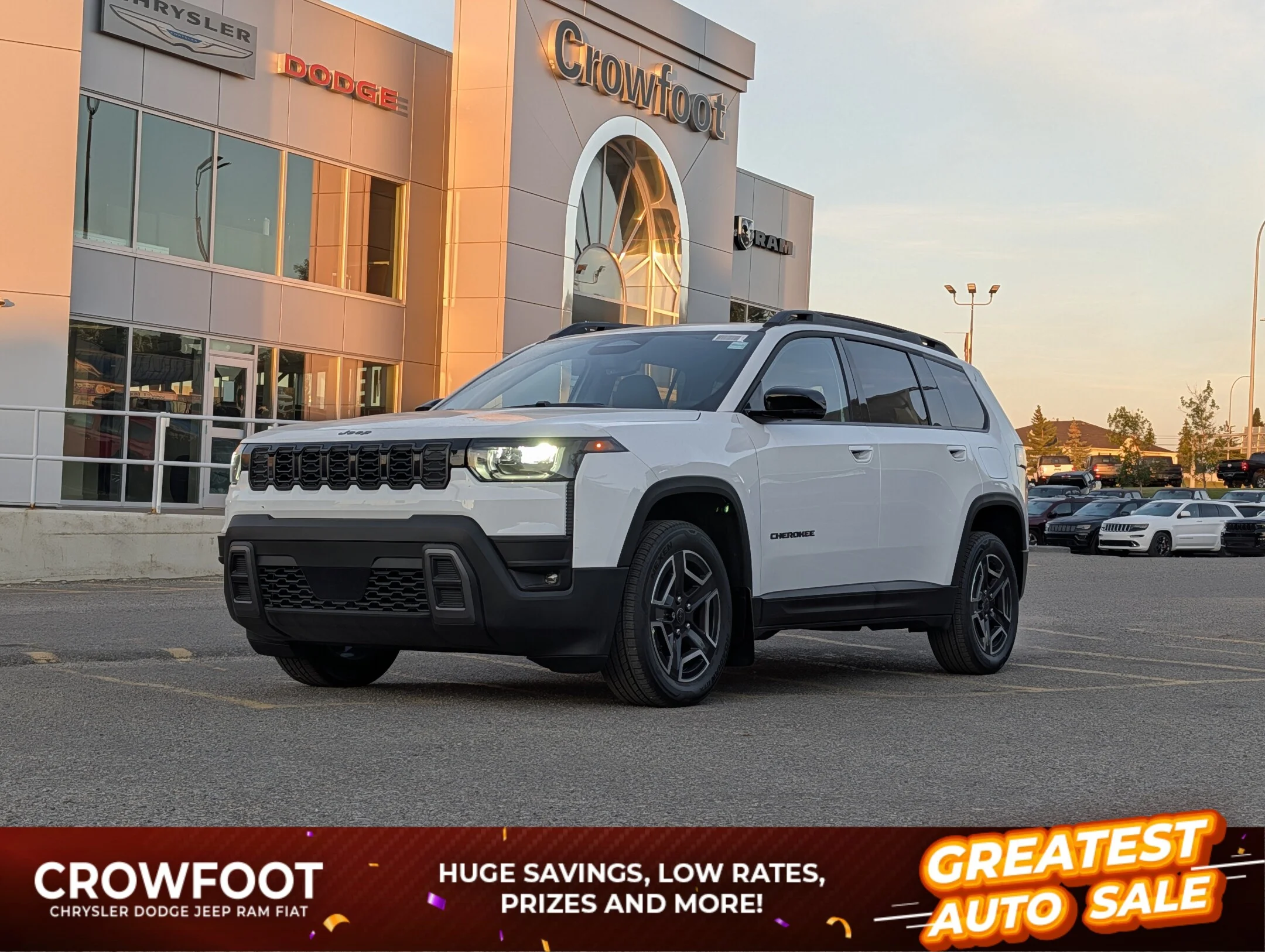 New 2026 White Jeep Limited - - Hybrid - Dual-Pane Pano Sunroof - Capri Leatherette - Power Liftgate & More! image 1