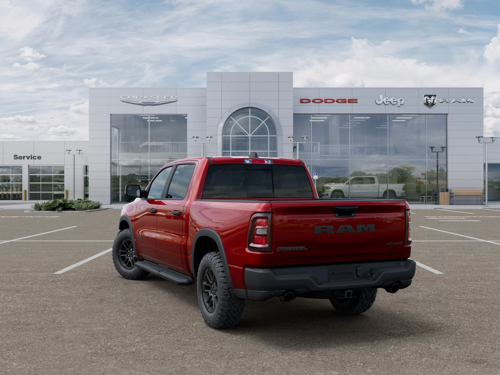 New 2026 Molten Red Pearl-Coat Exterior Paint RAM Rebel image 32