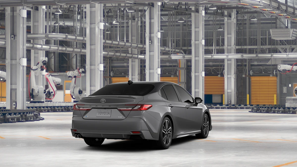New 2026 Heavy Metal with Midnight Black Metallic roof Toyota XSE image 9