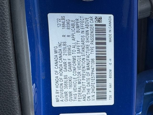Used 2023 Blue Honda Si image 20