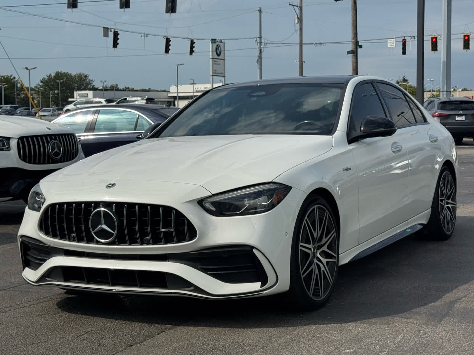 Certified Used 2023 MANUFAKTUR Moonlight White Metallic Mercedes-Benz AMG® C 43 image 4